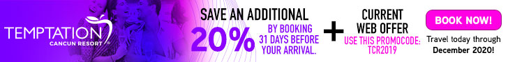 Temptation Cancun resort promo code