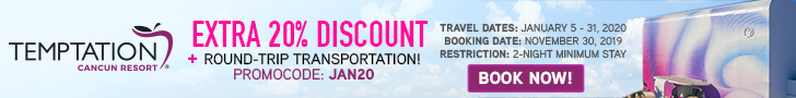 promo codes Temptation Cancun resort