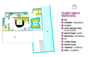 Temptation Resort Celebrity Swim Up Master Suite Plattegrond