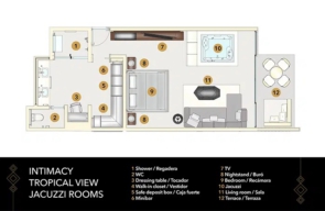 Intimacy Tropical View Jacuzzi Rooms Temptation Grand Miches Plattegrond