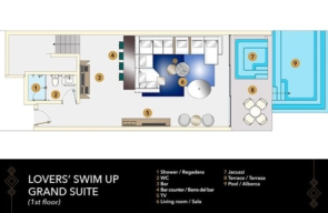 Temptation Grand Miches Lovers Swim Up Royal Suite Plattegrond